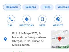 Captura de pantalla de información del Hospital. Imagen: Nordi Verónica del Rocío Enríquez Flores.