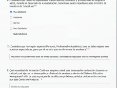 Encuesta de satisfacción Conversatorio “Los retos de la Nueva Escuela Mexicana ante un regreso a clases híbrido”. Imagen: Yazmin de la Cruz Bustos. 