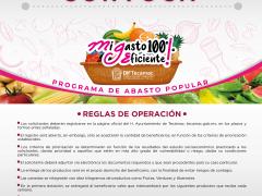 Reglas de operación del programa Mi Gasto 100% Eficiente.
