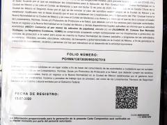 Carta compromiso de la Papelería Albert. Fotografía: Ulises Chávez Valdovinos.
