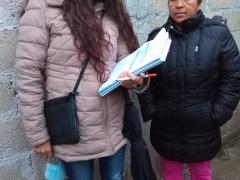 Araceli Vega y Patricia Vegas, entrevista realizada en la calle.
