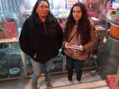 Araceli Vega y Dora González, entrevista realizada en comercio.
