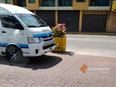 Transporte "Flecha azul". Fotografía: Quadratín Tlaxcala.