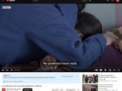Publicación del video COVID-19 y violencia en Tijuana, en Canal YouTube de BBC Mundo.