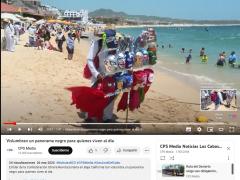 Situación de vendedores  ambulantes en playas de Los Cabos. Canal de YouTube CBS Noticia.