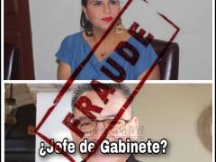 Imagen en Facebook de Jorge Uriel Cabrera y Armida Castro con la palabra "FRAUDE".