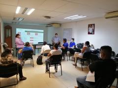 Programa de Capacitación para la preparación y respuesta ante la emergencia sanitaria ante COVID-19. Fotografía: Sala de Prensa.