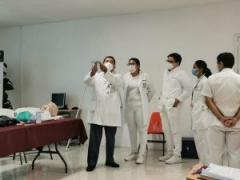 Programa de Capacitación para la preparación y respuesta ante la emergencia sanitaria ante COVID-19. Fotografía: Sala de Prensa.