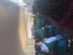 “Chalecos verdes” en capacitación, ENP 1, UNAM, Xochimilco, Ciudad de México. Fotografía: Camila Danae Arana Flores.