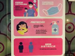 Infografía Evitemos la propagación del COVID-19, Sex Shop Erotika, Amberes, Juárez, CdMx. Fotografía: Juan Daniel Álvarez Hernández.