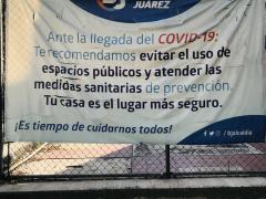 Anuncio ante la llegada del COVID-19: te recomendamos evitar el uso de espacios públicos..., Alcaldía Benito Juárez. Fotografía: Juan Daniel Álvarez Hernández