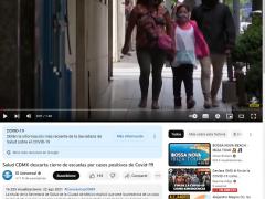 Publicación de nota sobre que la Secretaría de Salud CDMX descarta cierre de escuelas por casos positivos de COVID-19, CdMx.