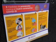 Cartel 3 Medidas de prevención contra el nuevo coronavirus COVID-19, Cineteca Nacional de México. Fotografía: Diana Elena Arredondo Linares