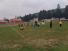 Clases de karate al aire libre, Cuajimalpa, CdMx. Fotografía: Diana Elena Arredondo Linares