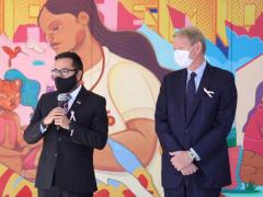 Alcalde Víctor Hugo Romo y Graeme Clark, Embajador de Canadá en México, Fotografía: ContraRéplica.