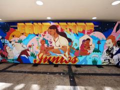 Mural “Gracias por cuidarnos”, Fotografía: ContraRéplica.