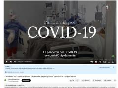 Publicación de video Pademia por COVID-19, de Animal Político.