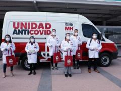Presentación de la Unidad Anti Covid. Fotografía: Facebook Alcaldía Miguel Hidalgo.