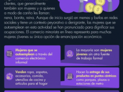 Las nenis: mujeres jóvenes dinamizando el comercio digital. Infografía: Ana Karen García.