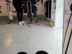 Interior de una estética en tiempos de pandemia, Alcaldía Cuahtémoc, CdMx. Fotografía: Sergio Águila Rivera.