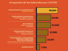 Infografía Amas de casa son quienes más fallecen por COVID-19. Animal Político.
