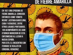 Infografía Itrubide y la pandamia de fiebre amarilla. Facebook Partido Imperialista.