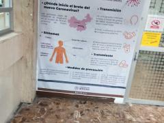 Infografía Nuevo Coronavirus COVID-19, Hospital Regional Lic. Adolfo López Mateos del ISSSTE, CdMx. Fotografía: Ulises Felipe Chávez Valdovinos.