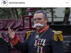 Personificación de Porfirio Díaz. Fotografía: XINHUA.