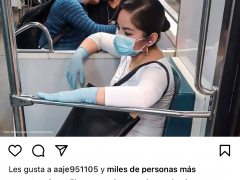 Publicación del Instagram "Metro Tacubaya" sobre el amor en tiempos de la pandemia.