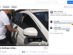 Publicación del vídeo “Cuando el de Uber se desahoga contigo”... Facebook Metro Tacubaya.