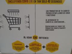 Instrucciones para el uso de la máquina de sanitización de virus y bacterias, que incluye la eliminación del virus del COVID-19.