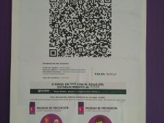 Código QR para escaneo en todas las tiendas del centro comercial Patio Tlalpan. El consumidor escanea el código a través de app o smartphone y recibe notificaciones de COVID-19.
