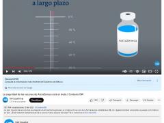 DW Español explica la efectividad y seguridad de las vacunas de AstraZeneca fue garantizada pese a los casos de personas.