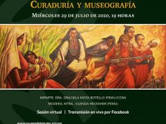Invitación a conferencia "Museo de la Mujer: curaduría y museografía". Facebook: Museo de la Mujer.