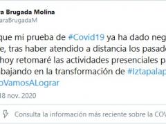 Tweet de la cuenta oficial de Clara Brugada, alcaldesa de Iztapalapa.