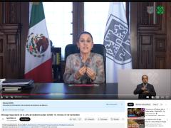 Comunicado de Claudia Sheinbaum, jefa de gobierno de la CdMx.