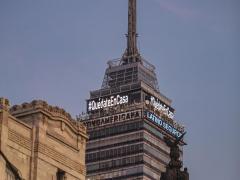 Quédate en casa en lo alto de la Torre Latinoamericana. Fotografía: Santiago Arau.