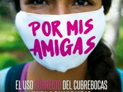 “Por mis amigas”, cartel del Consejo de la Comunicación.