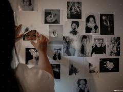 Serie de autorretratos realizados por Marisol durante el encierro. Fotografía: Quetzalli Blanco.