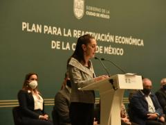 Claudia Sheinbaum presenta Plan para la Reactivación Económica de CdMx. Fotografía: María Ruiz.
