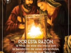 Explicación del uso de velas durante la misa