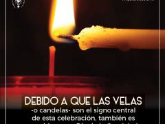 Explicación del uso de velas durante la misa.