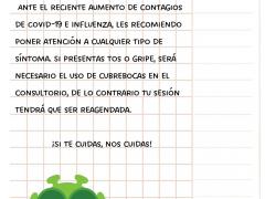 Aviso ante el aumento de contagios