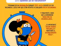 ¿Cuáles son las recomendaciones para quienes ya se vacunaron?, por Pictoline.