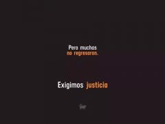 Lámina 4, Pero muchas no regresaron. Exigimos justicia, por Pictoline.