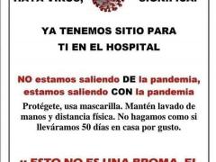 Flyer El fin del confinamiento no significa que ya no haya virus