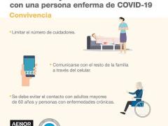 Infografía que indica el número de cuidadores y evitar el contacto con niños y adultos mayores. Star Médica.