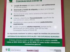 Medidas de prevención para evitar la propagación del nuevo coronavirus COVID-19, Colonia Roma Sur, CdMx. Fotografía: Gloria Elisa Melgarejo García.