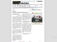 Captura de pantalla de nota periodística de La Jornada respecto a la cancelación de vuelos en México