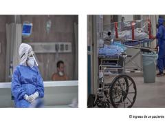 El ingreso de un paciente con la enfermedad, revista Proceso. Fotografía: Iván Macías.